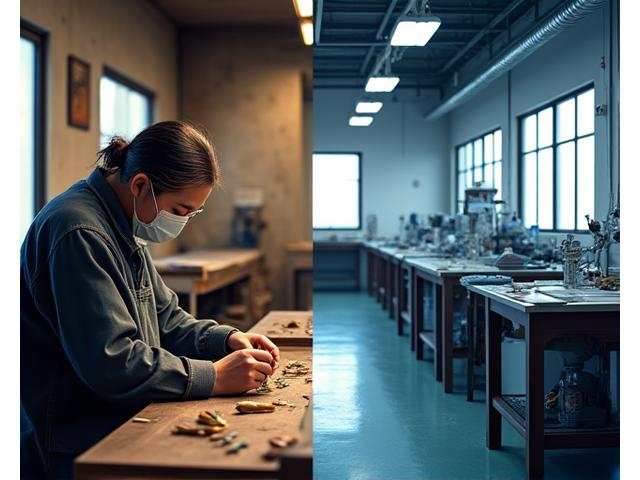 Utsuri Baits & Tackleの創業当時の工場と現在の最新設備
