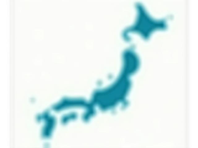 日本地図上に広がるUtsuri Baits & Tackleの配送ネットワークを示すルートと拠点。